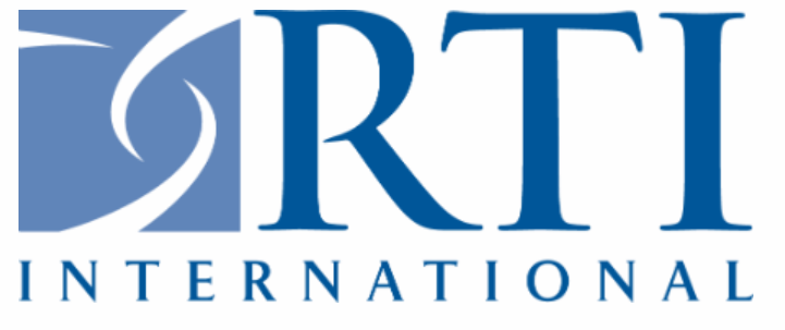 RTI International logo blue on white background